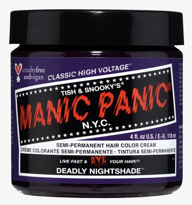 MANIC PANIC Классическая темно-синяя краска для волос - Deadly Nightshade  #1