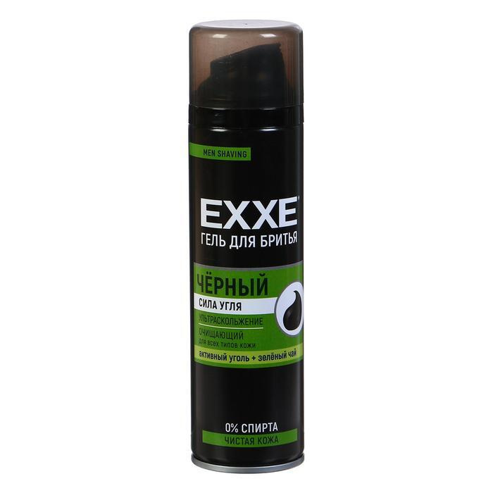 Гель для бритья Exxe "Активированный уголь" черный, для всех типов кожи, 200 мл  #1