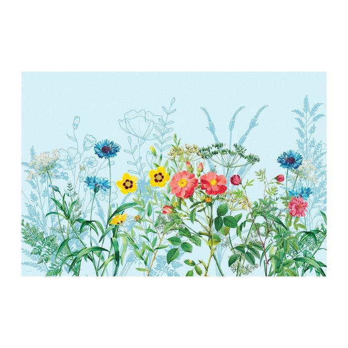 Наклейка виниловая для кухни Полевые цветы, интерьерная, 60 х 90 см  #1