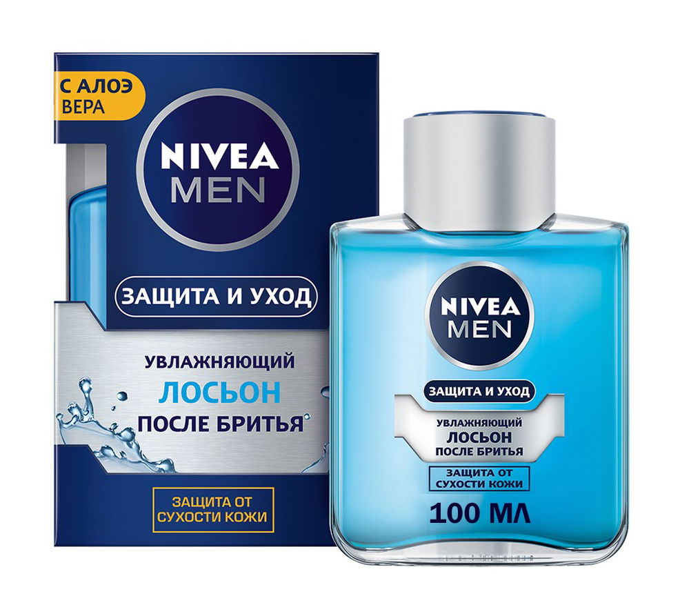 NIVEA Лосьон после бритья Защита и Уход увлажняющий муж., 100 мл  #1