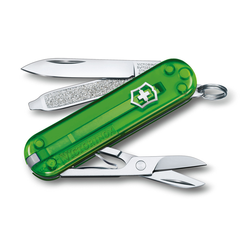 Швейцарский Нож-брелок VICTORINOX Classic SD Colors "Green Tea", длина лезвия 4 см, 7 функций (0.6223.T41G) #1