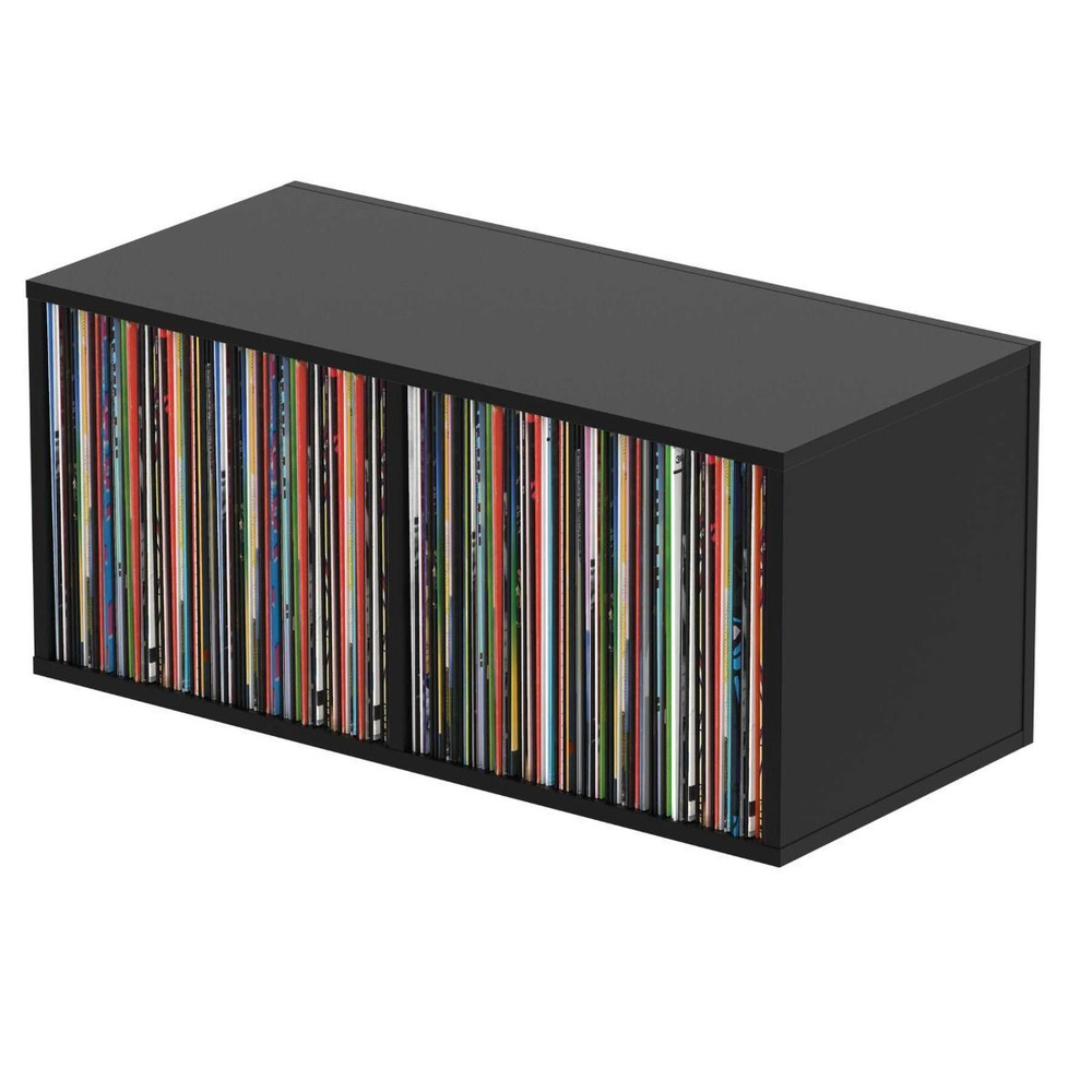 Подставка, система хранения виниловых пластинок 230 шт., цвет чёрный Glorious Record Box Black 230  #1