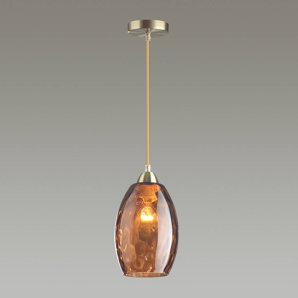 Подвесной светильник цвет античная бронза, коричневый, цоколь E27 1*7-15W, LUMION SAPPHIRE 4485/1  #1