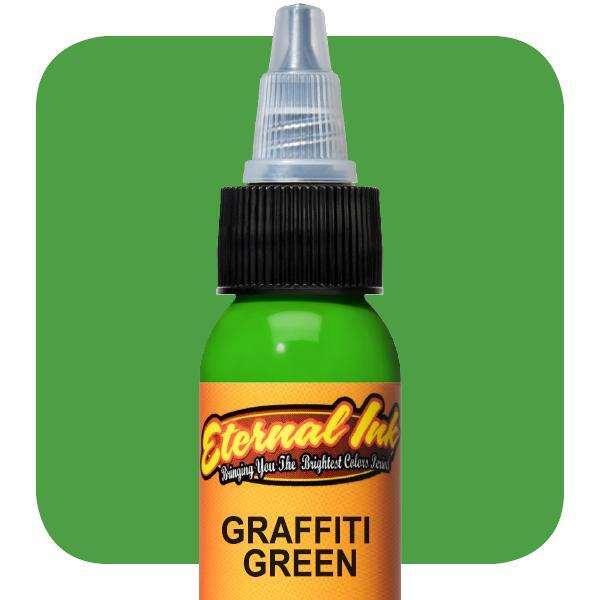 GRAFFITI GREEN Eternal краска пигмент для тату зелёный оттенок (1/2 oz / 15 мл)  #1