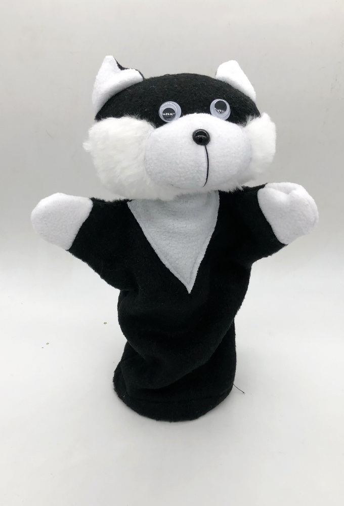 Кукла на руку (кукла перчатка) "ЧЁРНЫЙ КОТ" для кукольного театра ...