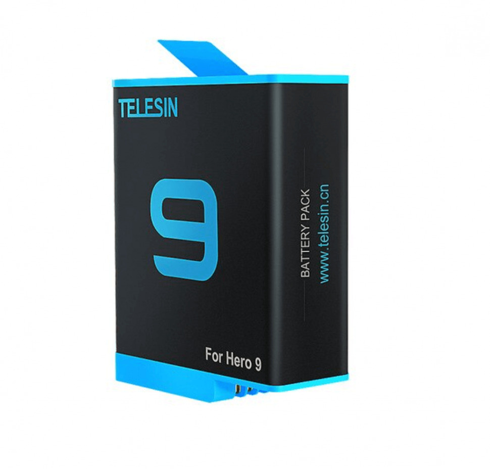 Аккумулятор 1750mAh Telesin для экшн камеры GoPro Hero 12, 11, 10, 9, аккумуляторная батарея GP-BTR-901 #1