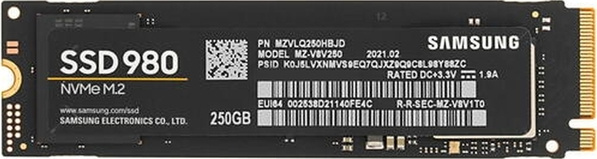 Samsung 250 ГБ Внутренний SSD-диск 980 M.2 PCI-E 3.0 (MZ-V8V250BW) #1