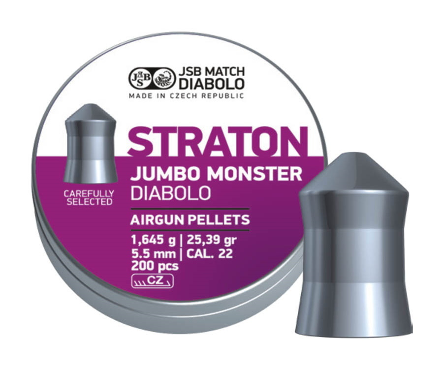 Пули JSB Straton Jumbo Monster Diabolo 5,5 мм, 1,645 грамм, 200 штук #1