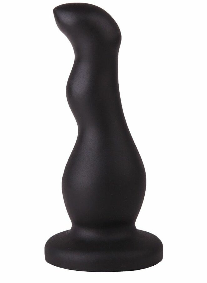 Чёрный анальный стимулятор для массажа простаты - 13,5 см.  #1