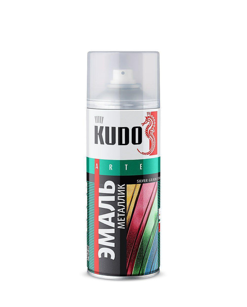 KUDO Аэрозольная краска Быстросохнущая, до 40°, Металлик, Глянцевое покрытие, Полуглянцевое покрытие, #1