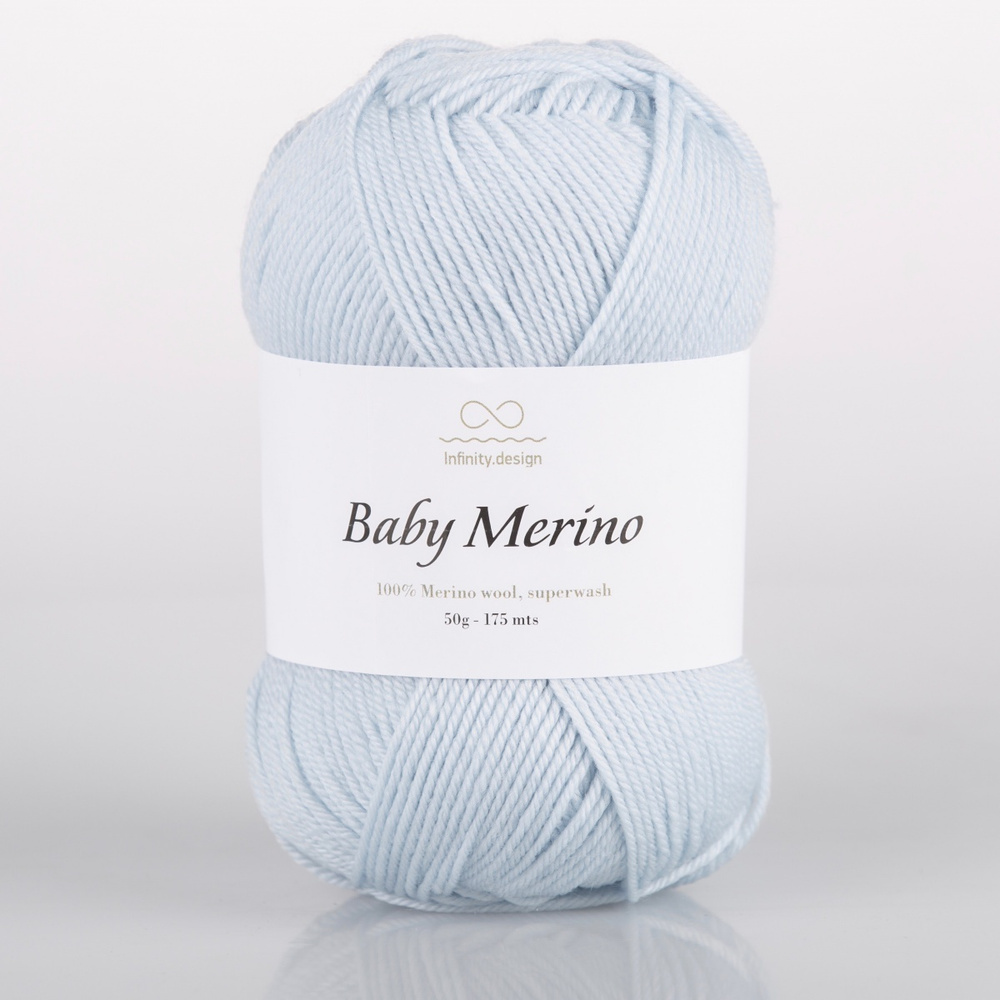 Пряжа для вязания Infinity Design Baby Merino (6211 Light Blue) 2 мотка #1