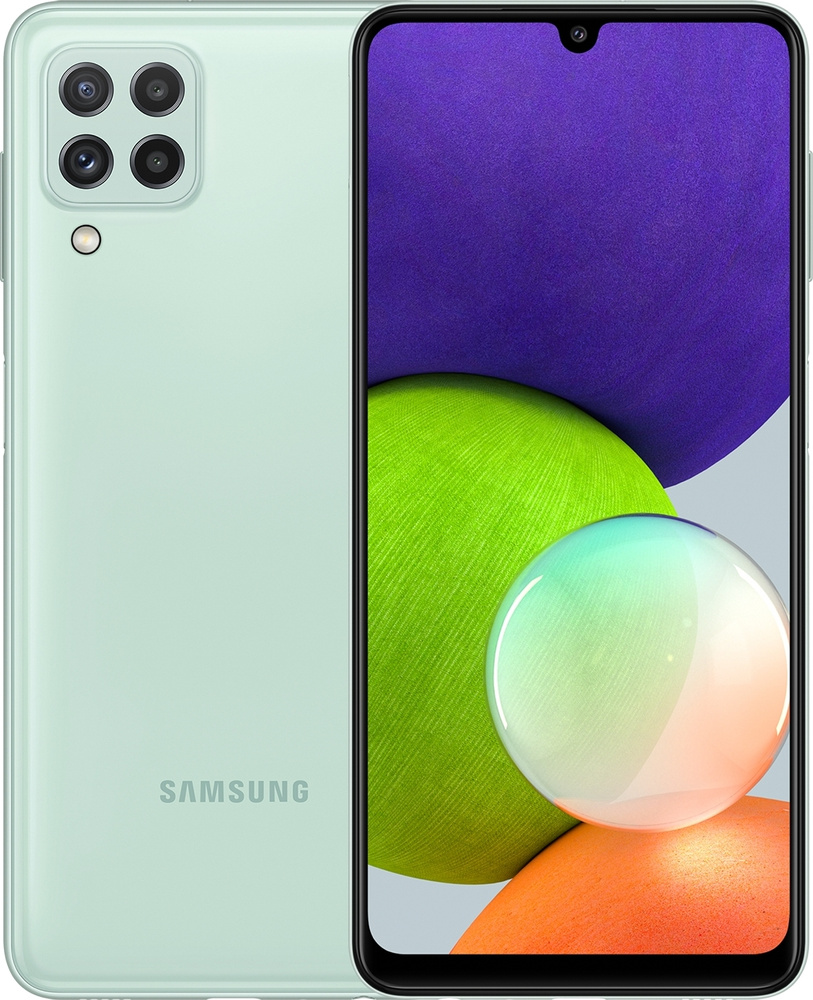 Samsung Смартфон Galaxy A22 4/, зеленый #1