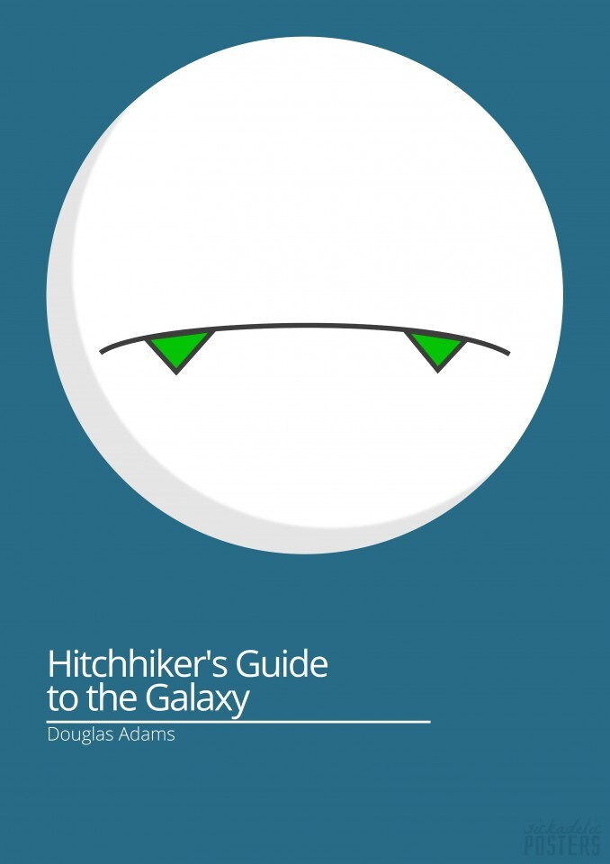 плакат, постер Автостопом по галактике/The Hitchhiker's Guide to the Galaxy на бумаге, размер 30х42см #1