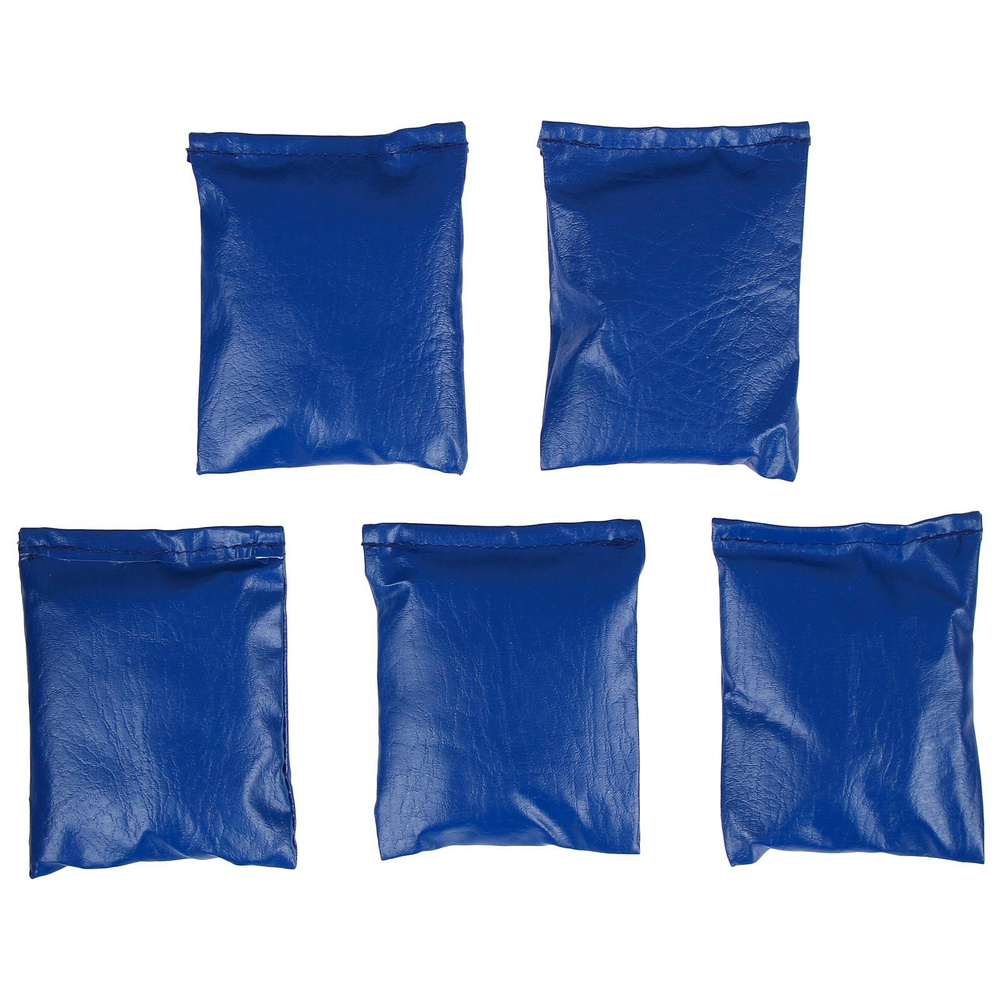 Мешочки для метания ONLITOP, набор 5 шт, вес по 150 г, цвет синий  #1