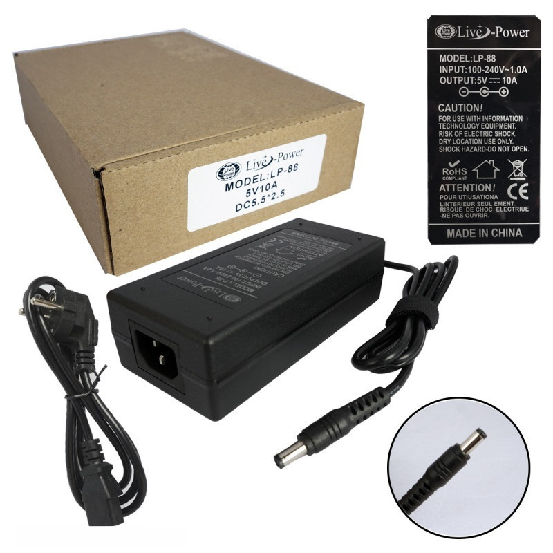 Блок питания для мониторов, светодиодной ленты 5V 10A - купить с ...