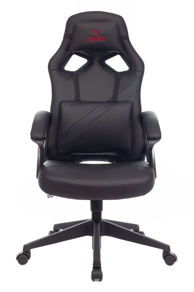 Кресло игровое Zombie DRIVER черный эко.кожа с подголов. крестовина пластик  #1