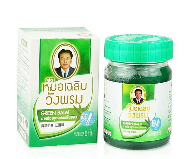 Wangprom Тайский зеленый массажный бальзам, 50 гр. #1
