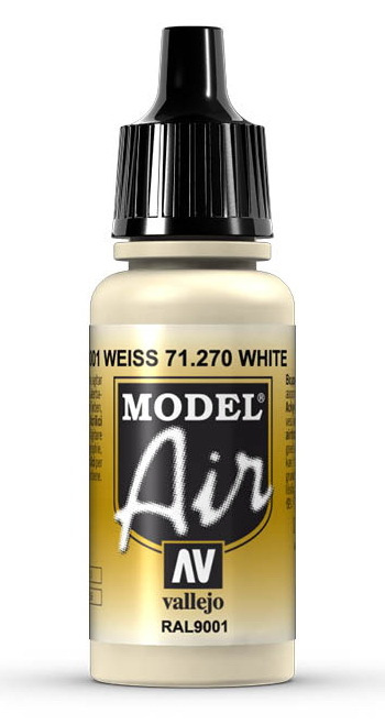 Краска Vallejo 270.  "Model Air"  Белый 17мл #1