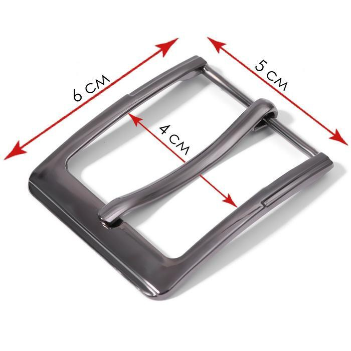Пряжка для ремня, 6 x 5 см, 40 мм, цвет черный никель #1