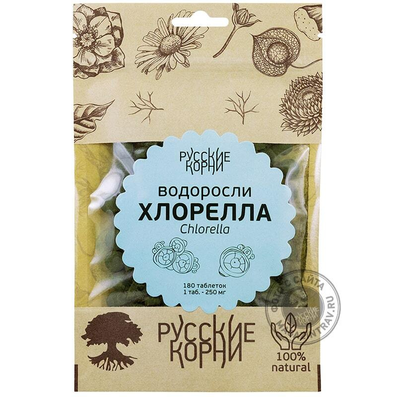 Русские Корни / Водоросли Хлорелла Натуральный детокс 180 таб 250 мг  #1