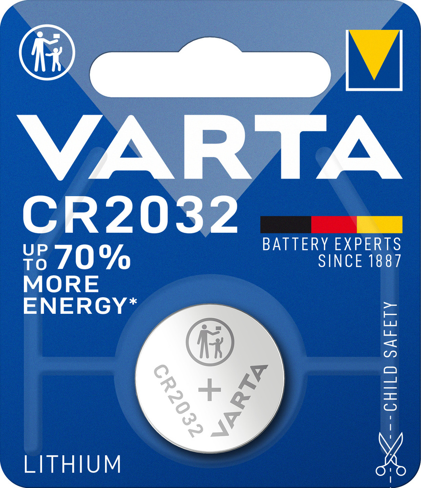 Varta Батарейка CR2032, Литиевый тип, 3 В, 1 шт #1