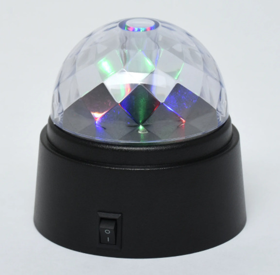 Диско-шар светодиодный 6 LED 9 см мультисвет #1