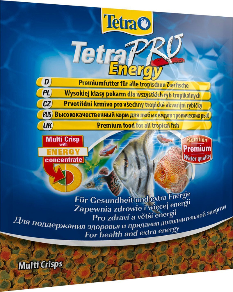 Tetra Pro Energy Crisps / Корм-чипсы Тетра для всех видов рыб для дополнительной энергии 12 г (саше) #1