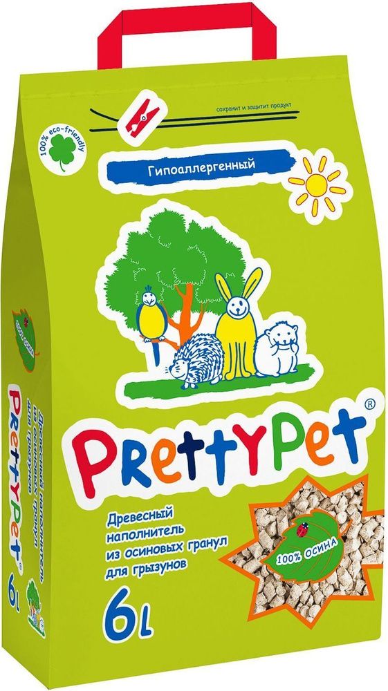 PrettyCat Наполнитель Древесный 2000г. #1