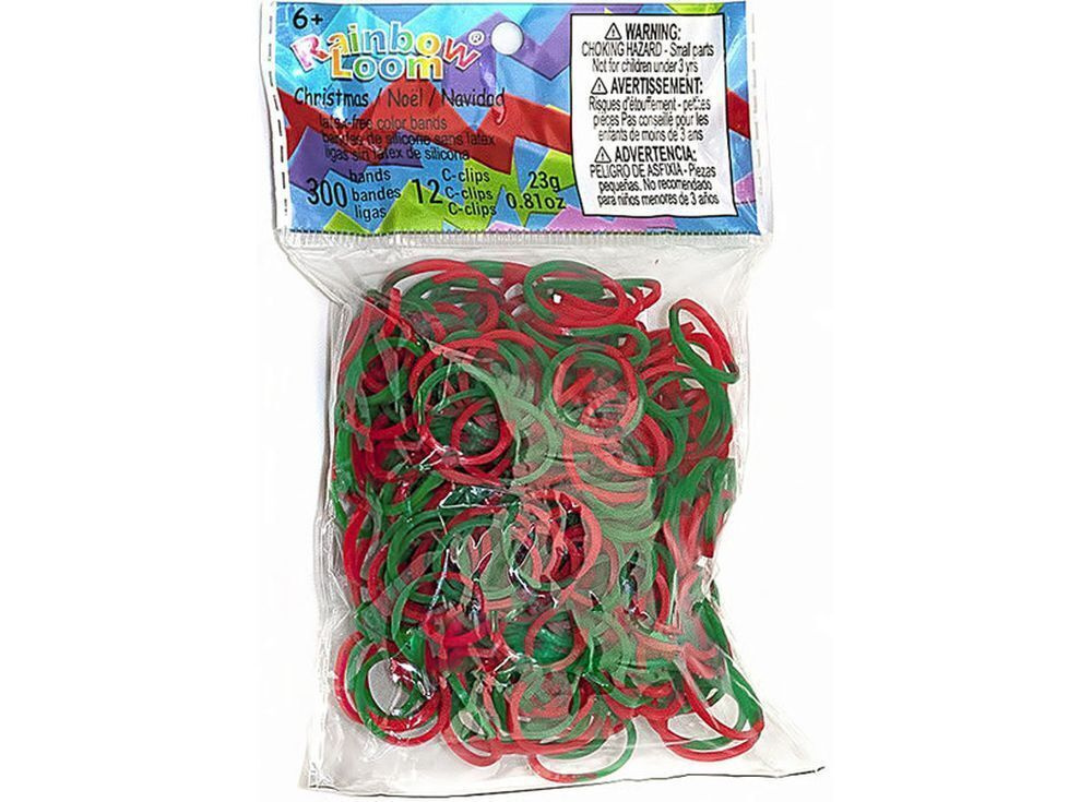 Резинки RAINBOW LOOM Силикон Рождество Christmas B0064 #1