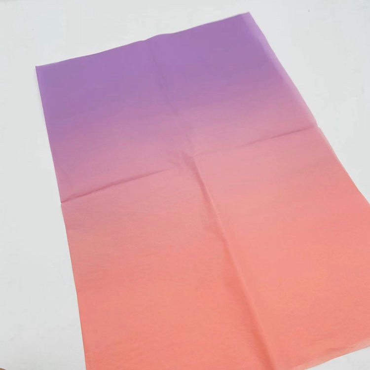 Бумага упаковочная тишью Градиент, 10 листов, размер 50х70 см, сиреневый, розовый  #1
