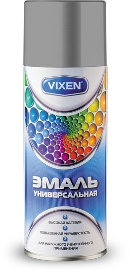 Эмаль универсальная Vixen аэрозоль, серая RAL 7040, 520 мл 6 шт #1