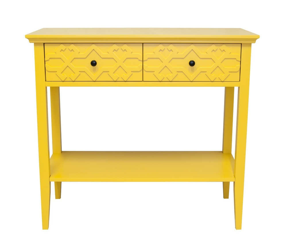 Консоль дизайнерская Mak-interior Friz Yellow, туалетный столик для спальни, для гостиной и детской, #1