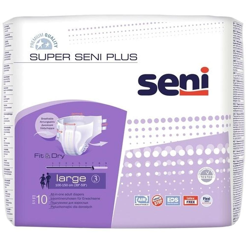 Подгузники для взрослых Super Seni Plus, L (10 шт.) #1