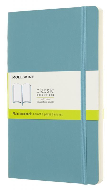 Блокнот без разметки Moleskine CLASSIC SOFT QP618B35 13х21см 192стр. мягкая обложка, голубой  #1