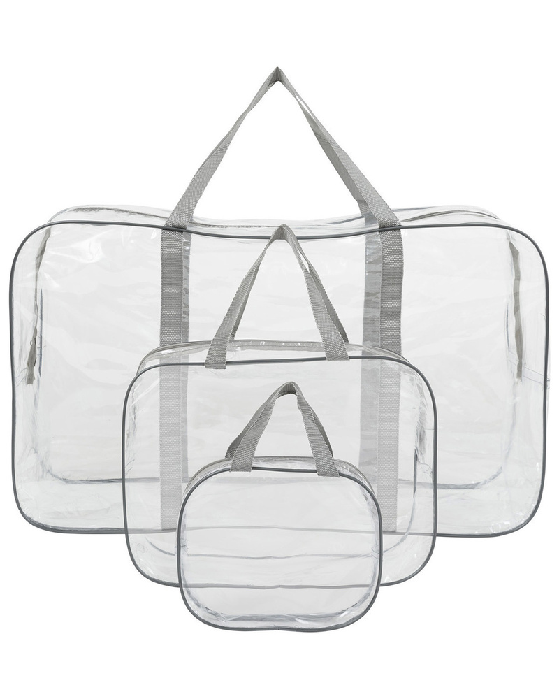 Сумка для мамы AISTFAMILY Готовый набор прозрачных сумок для мамы и малыша 3шт Для беременных  #1