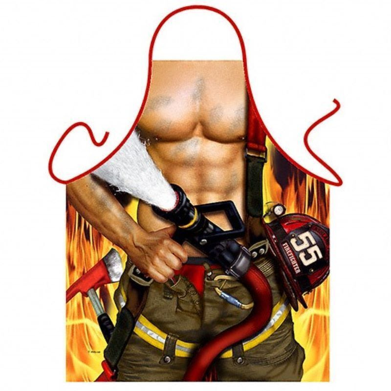 Фартук кухонный Пожарный, мужской, рабочий, для повара, на завязках, с водооталкивающей пропиткой, с #1
