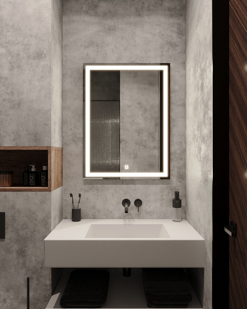 Bonita Зеркало для ванной, 60 см х 80 см #1