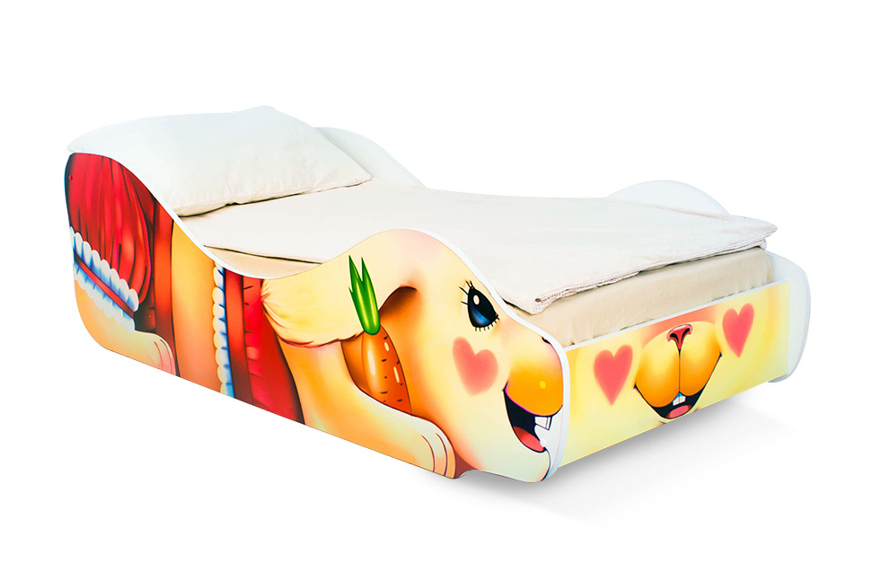 Детская кровать Бельмарко с бортиком "Зайка - Поли" #1