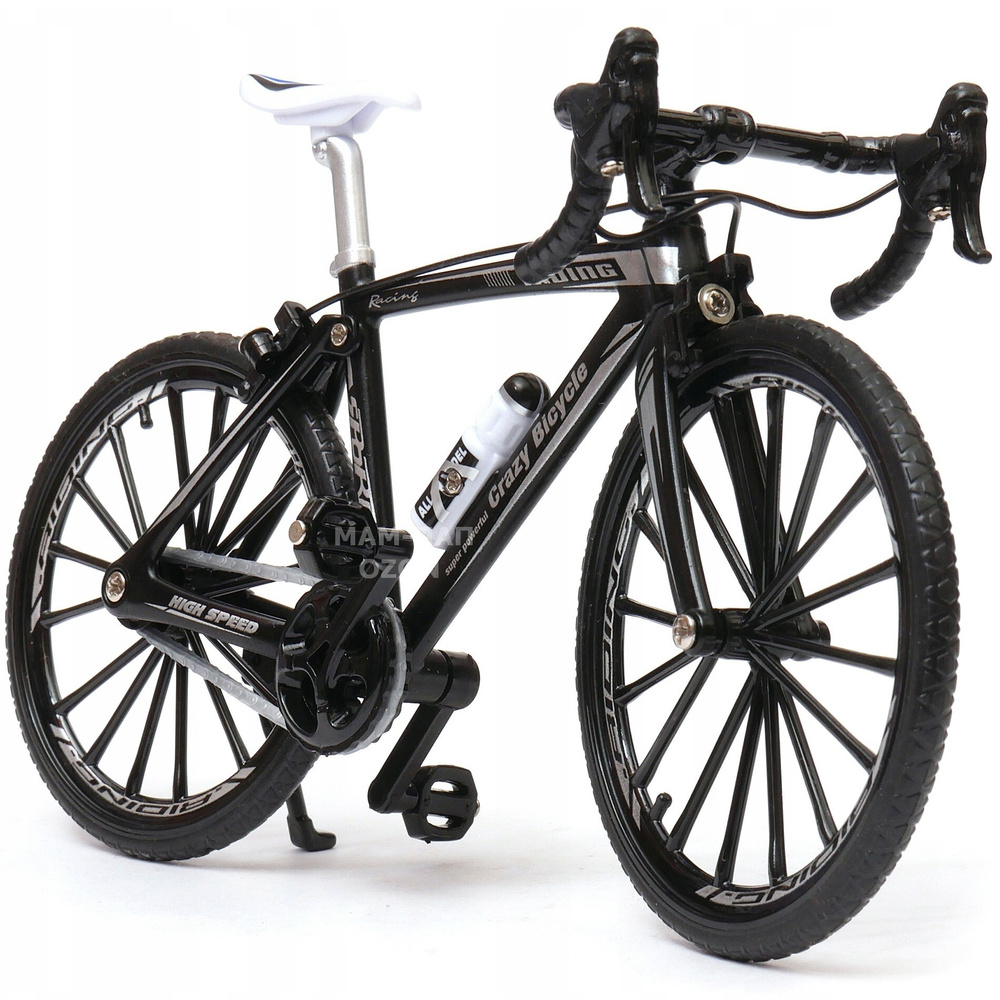 Металлическая модель велосипеда 1:10 "Crazy Bicycle" 18 см 2020А / Черный  #1
