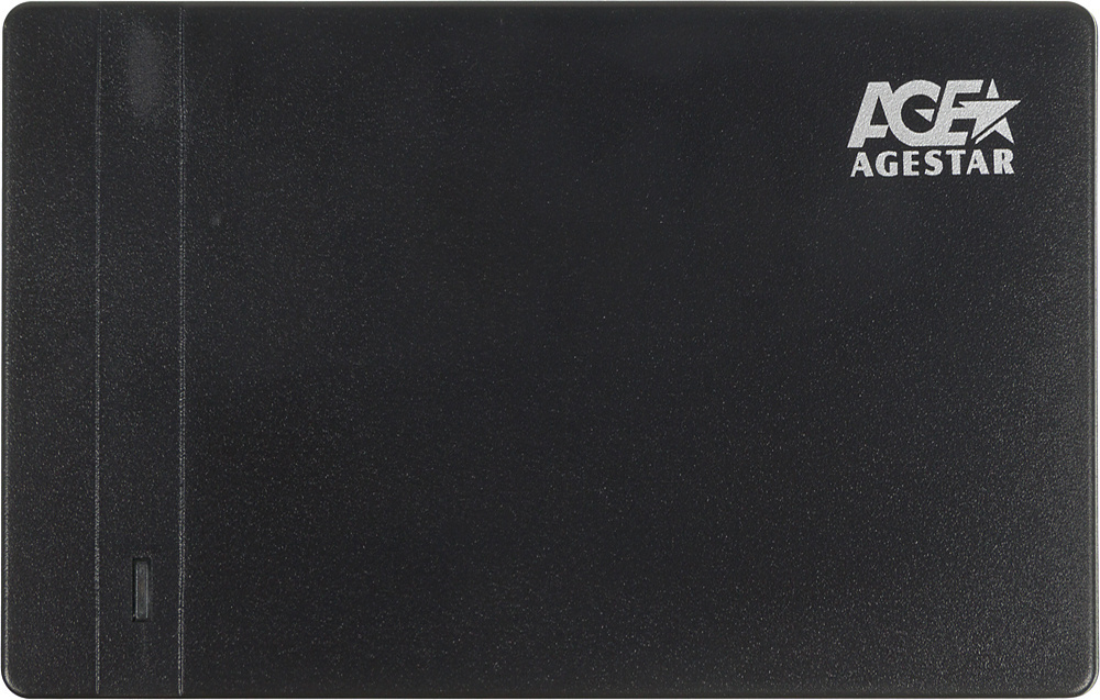 Внешний корпус для HDD/SSD AgeStar 3UB2P3 SATA III USB3.0 пластик черный 2.5"  #1