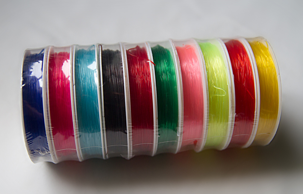 Резинка для бисера 20 м, диаметр 0,5 мм, 10 шт (разноцветный)  #1