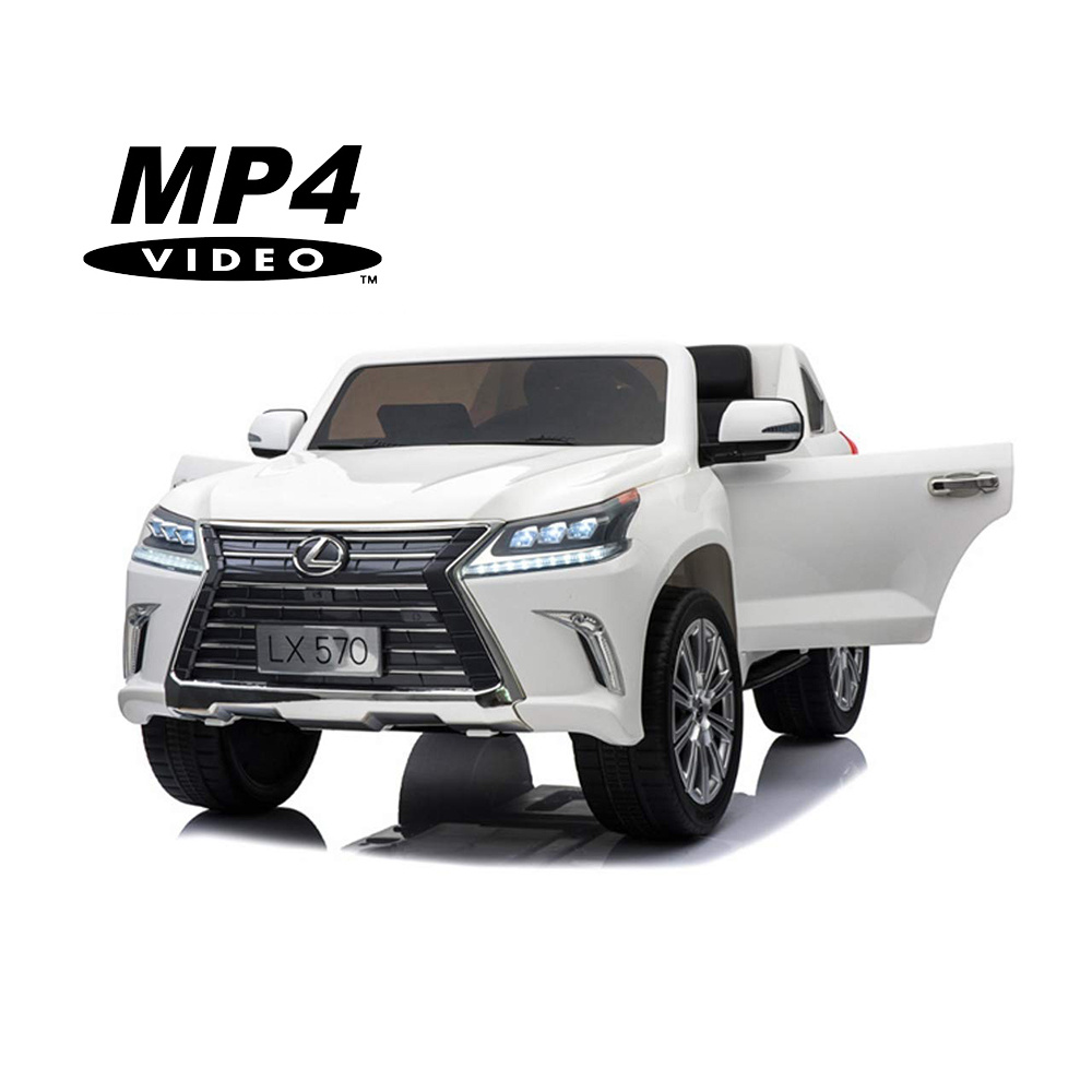 Детский электромобиль Lexus LX570 4WD MP4 - DK-LX570-WHITE-MP4 #1