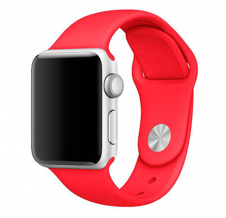 Ремешок для Apple Watch, силиконовый 42/44 мм /Ремешок для смарт часов (коралловый)  #1