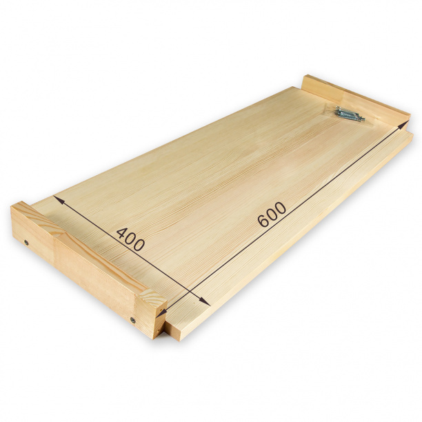 Полка для деревянного стеллажа 400х600 мм в упаковке 2 шт #1
