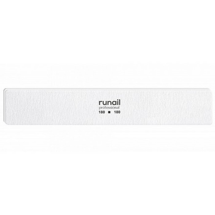 ruNail, Пилка для искусственных ногтей, белая, прямая, 180/180 #1
