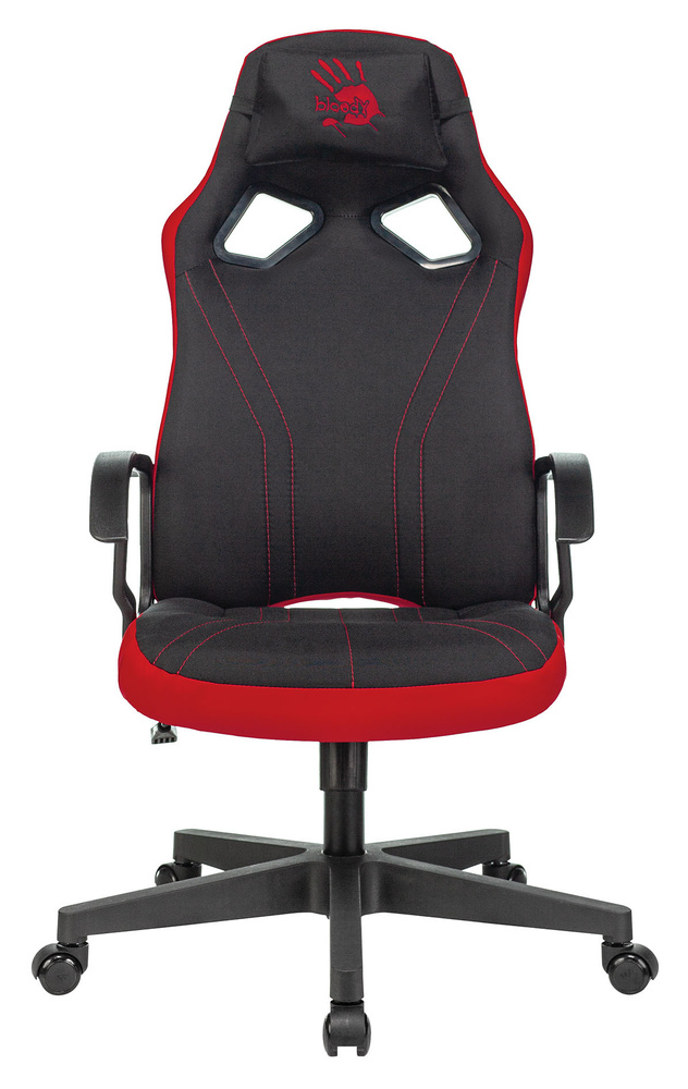 Кресло игровое A4Tech Bloody GC-150 черный с подголов. крестовина пластик  #1
