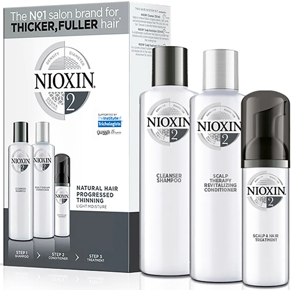 NIOXIN Набор для редеющих тонких волос, (Шампунь 150 + Кондиционер 150 + Маска 40), Система 2  #1