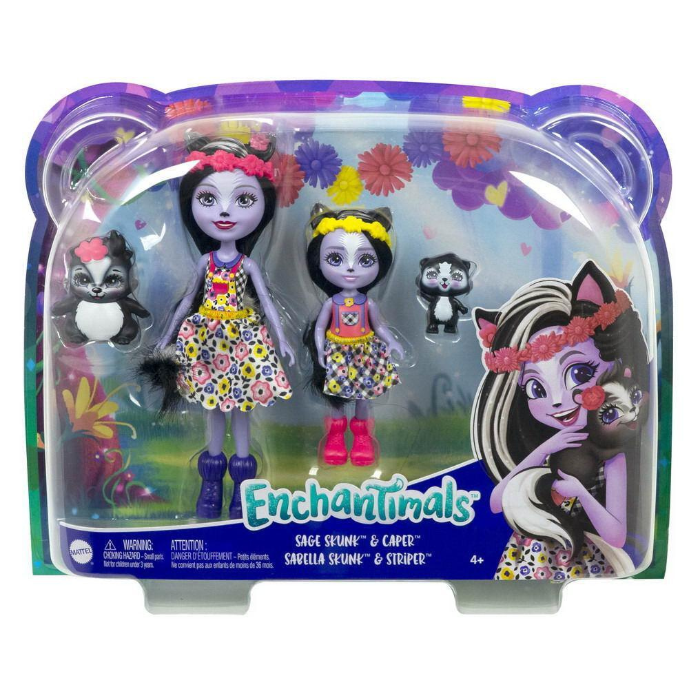 Игровой набор Mattel Enchantimals Сейдж Скунси с сестричкой и питомцами  #1