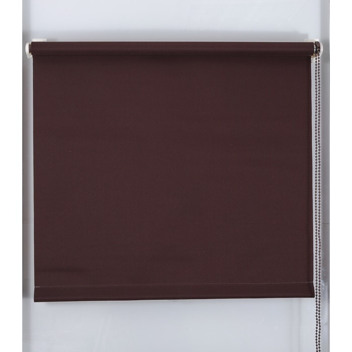 Рулонные шторы MJ 80х160 см, шоколадный #1