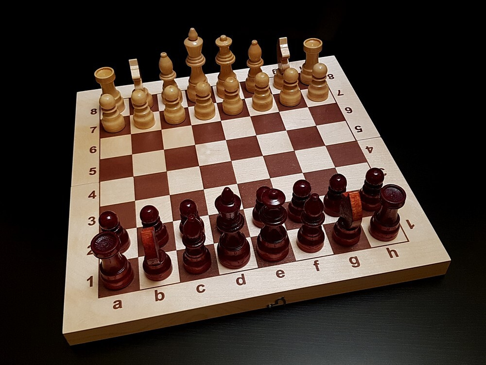Шахматы Гроссмейстерские деревянные, 43x43 см #1